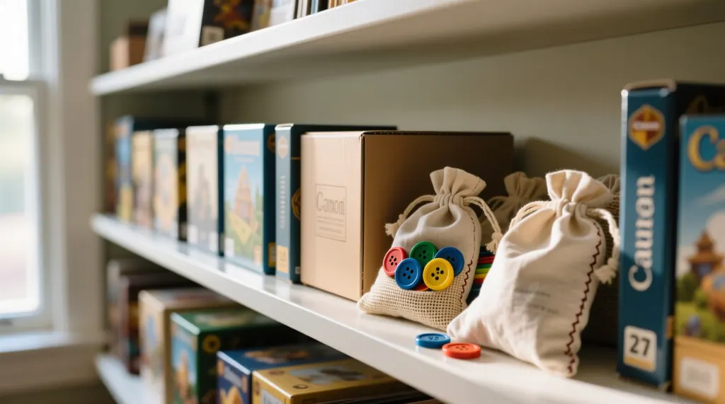 A scene from the world of board game storage and care