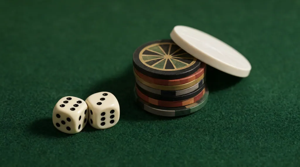 A scene from the world of dice and chips explained