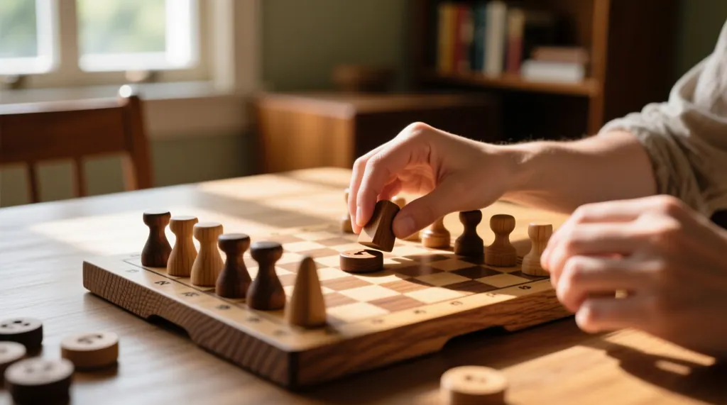 A scene from the world of party board games and large-group play