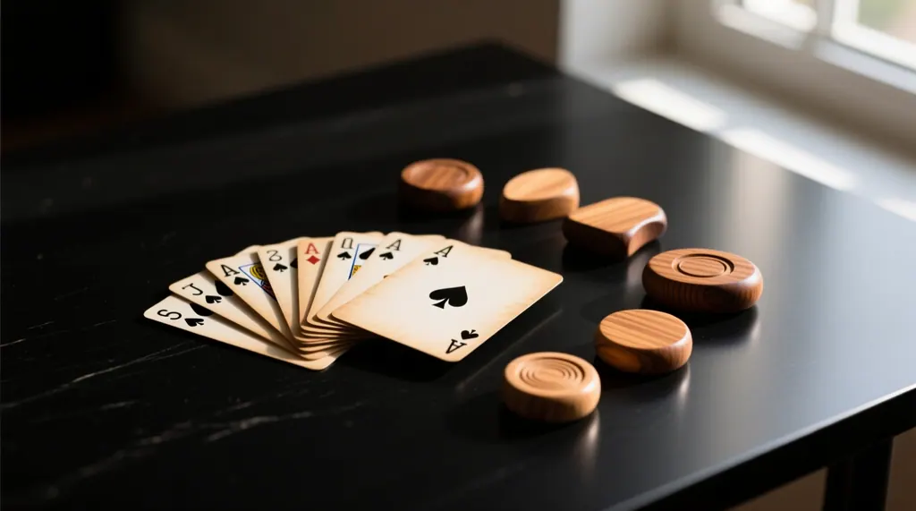 A scene from the world of shedding and matching card games