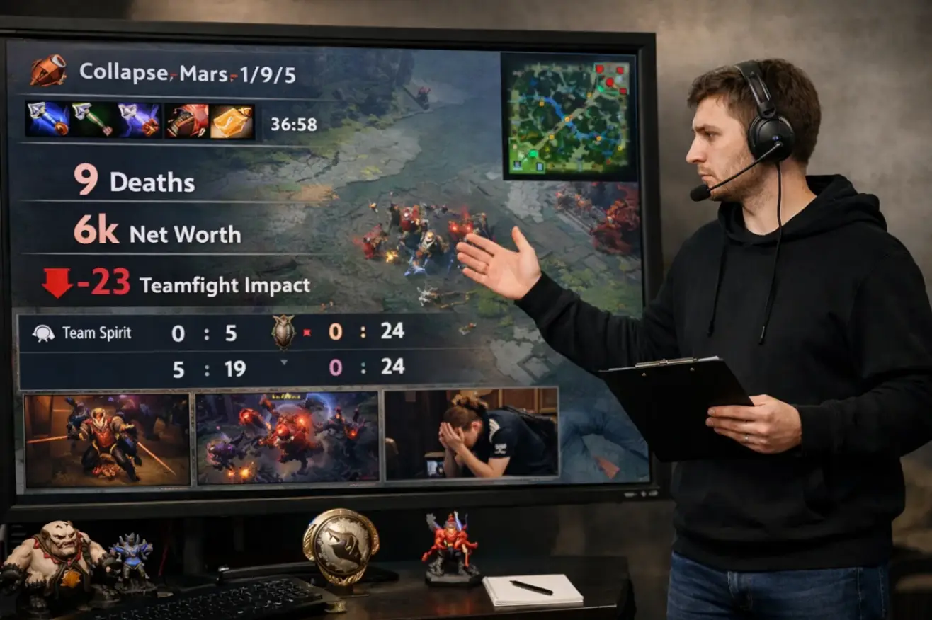 Провал Team Spirit: разбор игры Collapse на The International